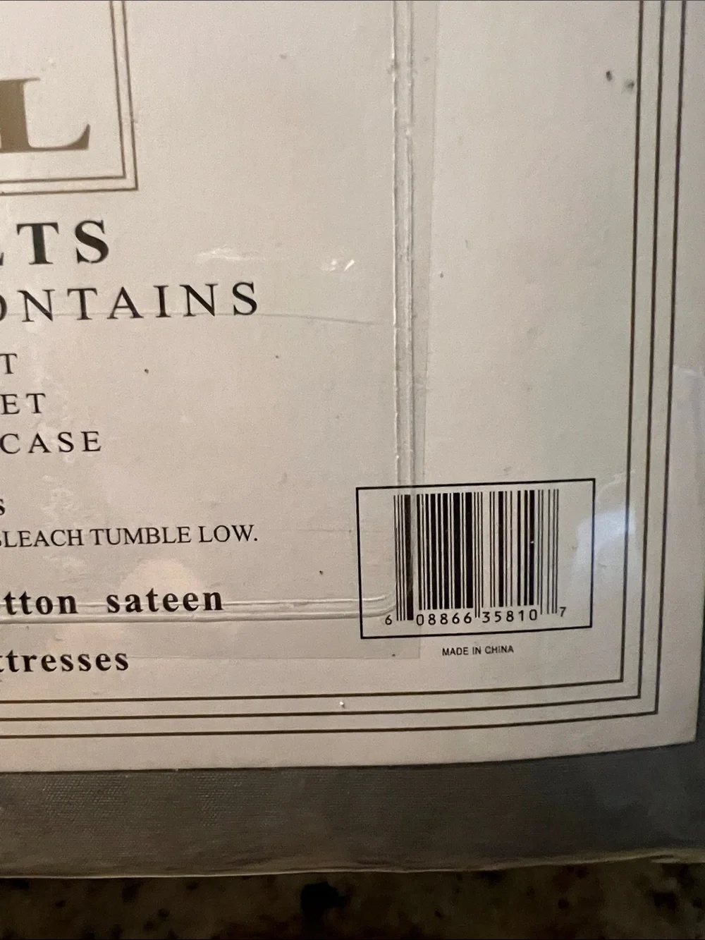 New with tags-Hotel 400 TC 100% Cotton Sateen Twin Sheet Set - Gray